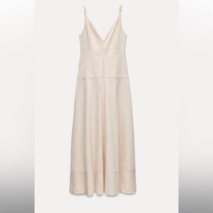 Zara Cream Strap Maxi Dress
